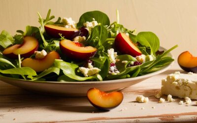 Insalata Estiva con Prugne e Formaggio di Capra